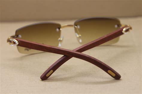 cartier wood frame glasses for cheap|cartier rimless glasses with diamonds.